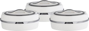 طقم حافظات كندة 2 السيف غاليري، 3 قطع، حافظة داخلية استيل، بيضاوي - لؤلؤي فضي product image