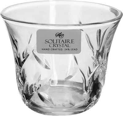 طقم تقديم شاي وقهوة زجاج سوليتير كريستال، 18 قطعة - شفاف product image 2