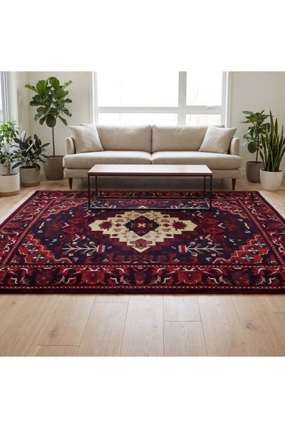 سجادة بوليستر سجادتي، 160×230 سم، بنقشة قندهار - أحمر product image 6