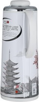 Kawasaki Fuji Thermos, 1.3 Liter, Glass Interior, Stainless Steel Exterior - Silver White product image 3