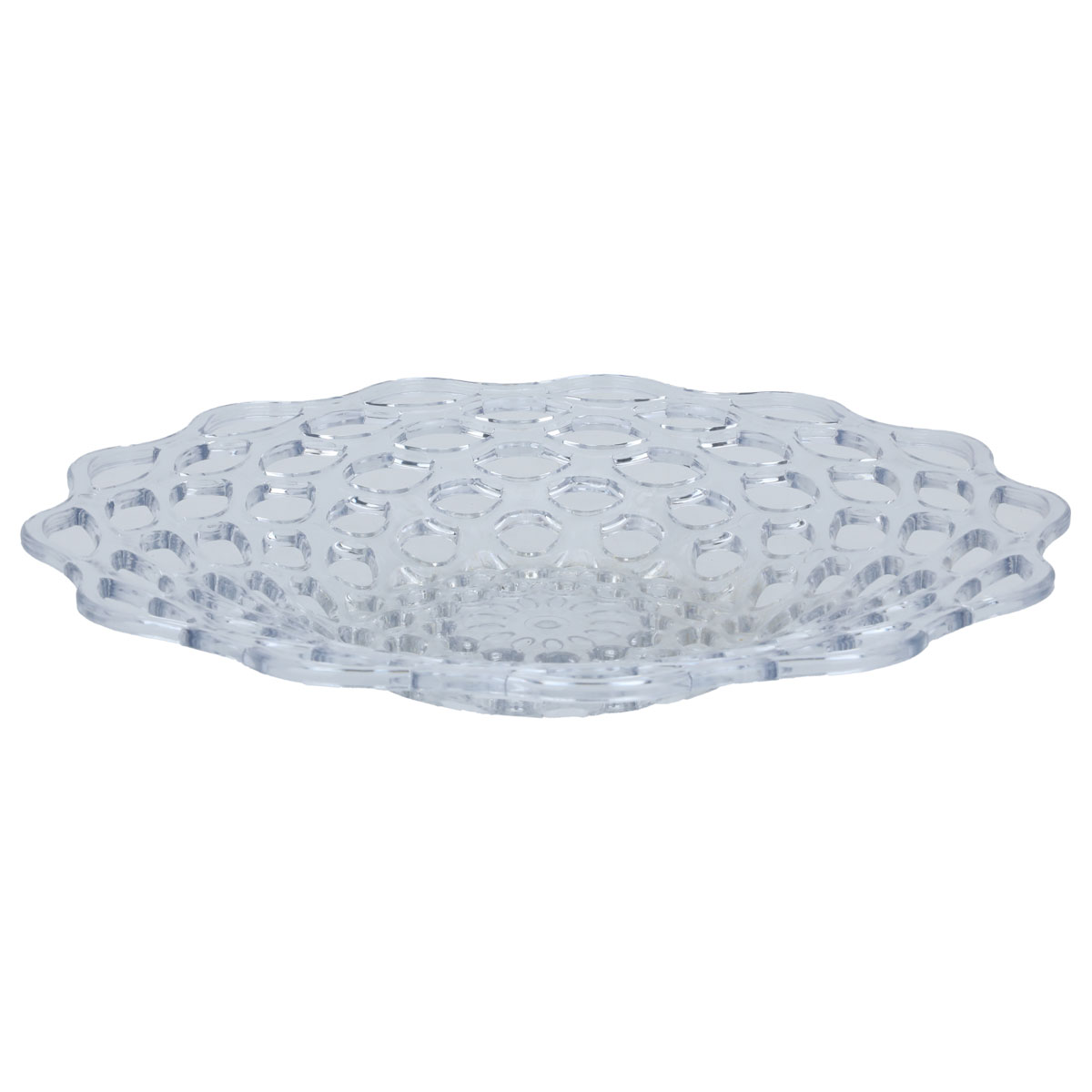 صحن فاكهة بلاستيك السيف غاليري، 40×40×5.4 سم، دائري - شفاف product image