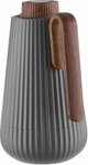 Glory Sumo Thermos, 1 liter, wooden handle, glass interior, push-button - dark gray wood finish product image 3
