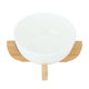 Al Saif Gallery porcelain bowl, wooden base - white product image 2