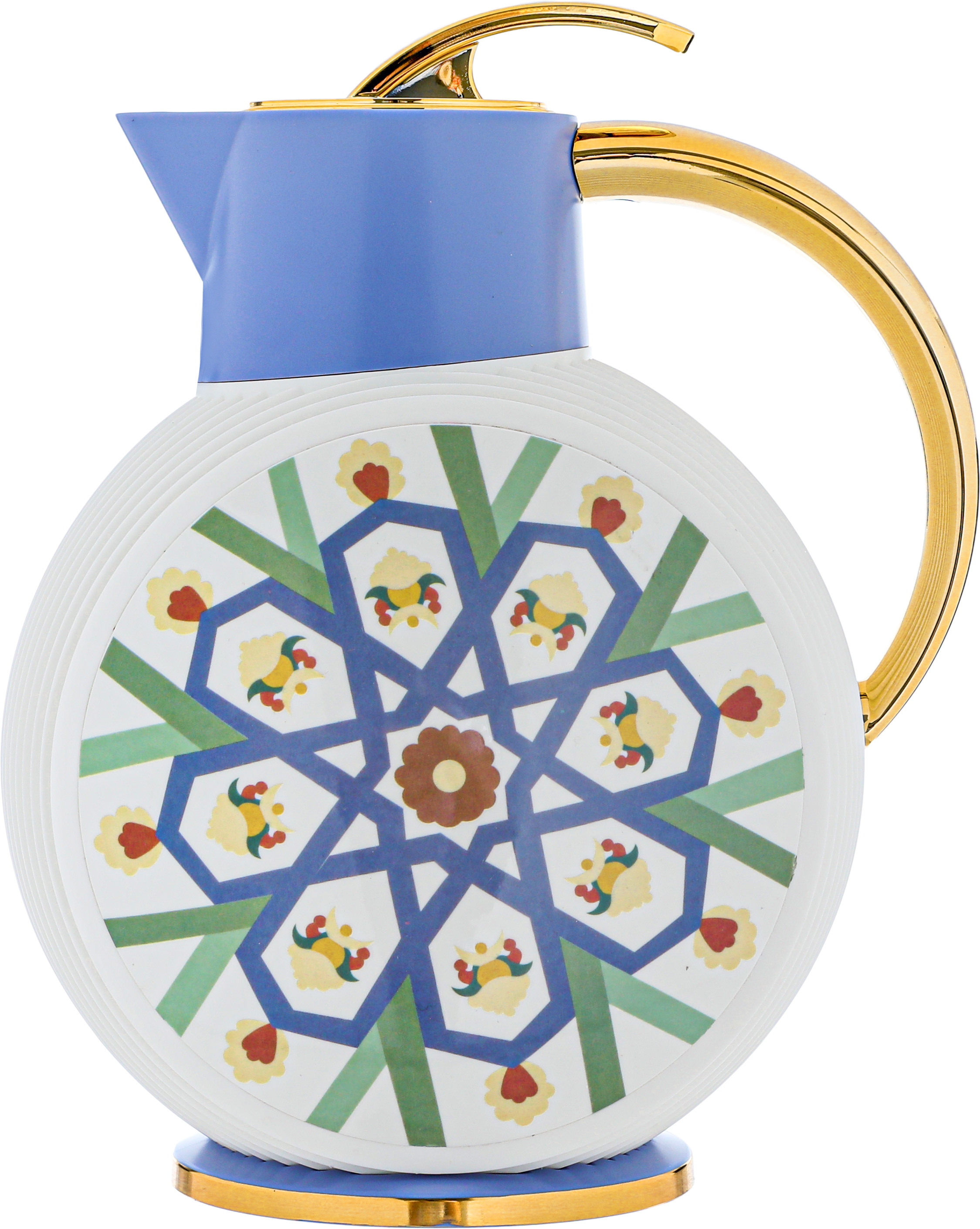 Al Jawhara Glory Thermos, 900 ml, glass inner container, plastic outer shell - pearly white product image
