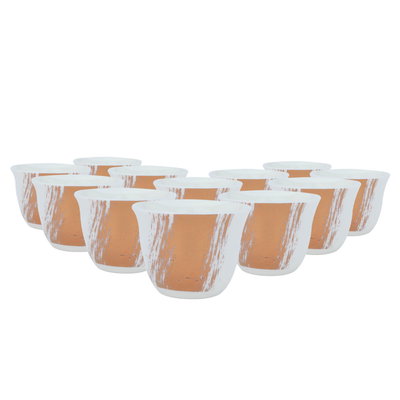 Al Saif Gallery porcelain coffee cup set, 12 pieces - white product image 3