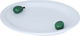 Al Saif Gallery Porcelain Serving Plate, 35.9 x 25.7 x 4.1 cm, Round - White product image 1