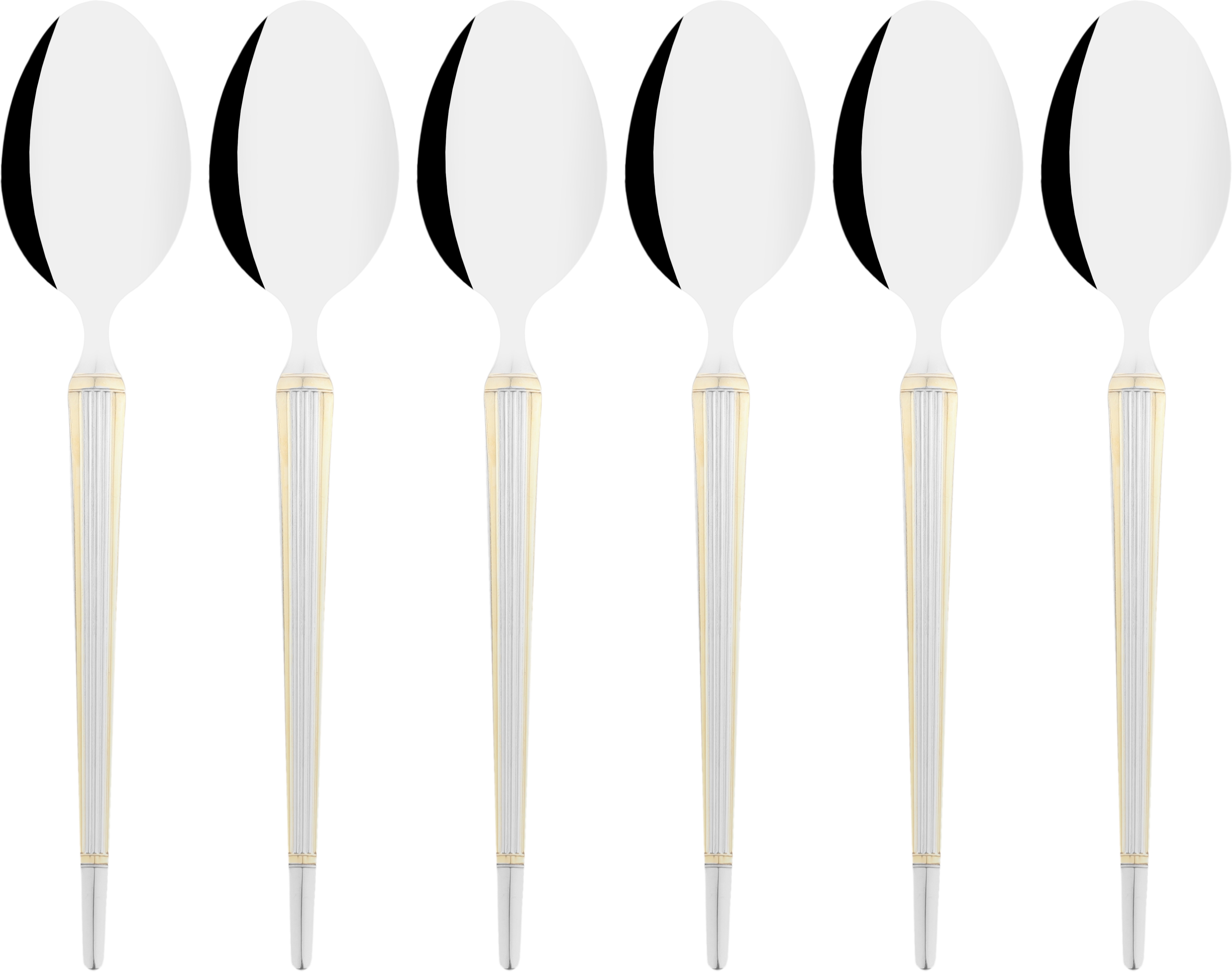 طقم ملاعق أكل أستيل السيف غاليري، 6 قطع - فضي product image