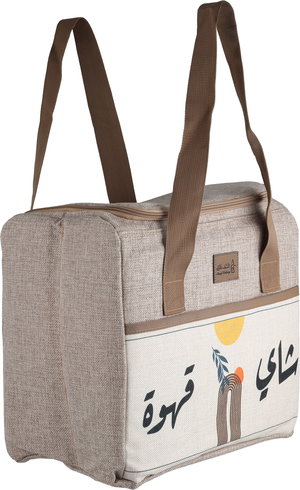 شنطة ترامس قماش السيف غاليري، 35x33 سم - بيج بني product image 2