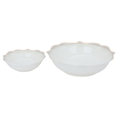 طقم سفرة بورسلان السيف غاليري فيكتوريا، 65 قطعة، ابيض ذهبي product image 6