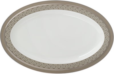 طقم تقديم سفرة بورسلان السيف غاليري، 166 قطعة، نقش فضي - أبيض بني product image 23