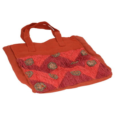 Al Saif Gallery Canvas Thermos Bag, 44 x 38 cm - Red product image 3