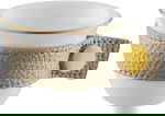 طقم فناجين قهوة سعودية السيف غاليري، بورسلان، حزام جلد ذهبي، 6 قطع - أبيض product image 2