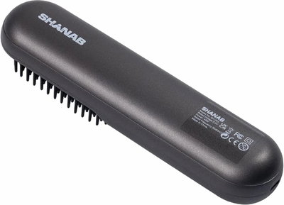 Shenb Hair and beard straightening comb with oil, 25W, PTC technology, USB charging, automatic shut-off after 30 minutes, charges in 1 hour, 200-230°C, overheat protection, SH2322 - Gray product image 5