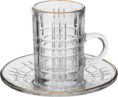 Alsaif Gallery Bialat Tea and Coffee Serving Set, 26 Pieces - Clear product image 2