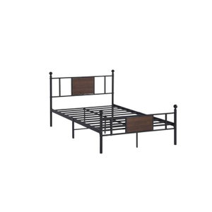 سرير حديد مفرد، 100×120×190 سم - اسود product image 2