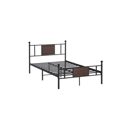 سرير حديد مفرد، 100×120×190 سم - اسود product image 2