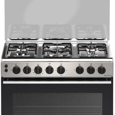 فرن غاز بومباني، 85×80×50 سم، 5 شعلة، 74 لتر، ESSE80GG5TCIX - فضي product image 3