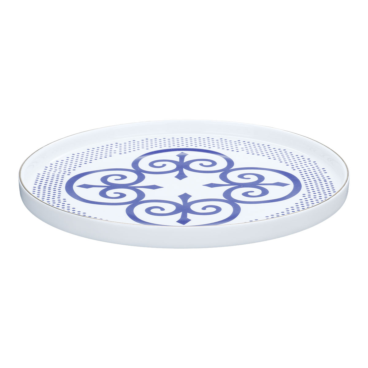 Al Saif Gallery Porcelain Dining Serving Set, 24 Pieces - White Blue product image 5
