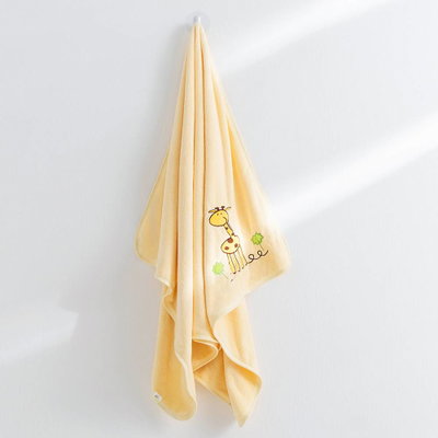 منشفة اطفال كورال فليس ريفي، 140×80 سم - اصفر product image 2
