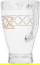 Al Saif Gallery plastic jug, 1.2 litres, golden embossed, with lid - clear product image 3