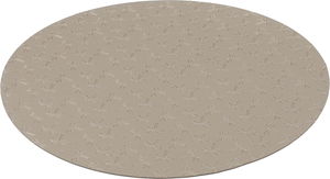 Al Saif Gallery Leather Tablecloth, Round, 38x38 cm - Matte Gold product image