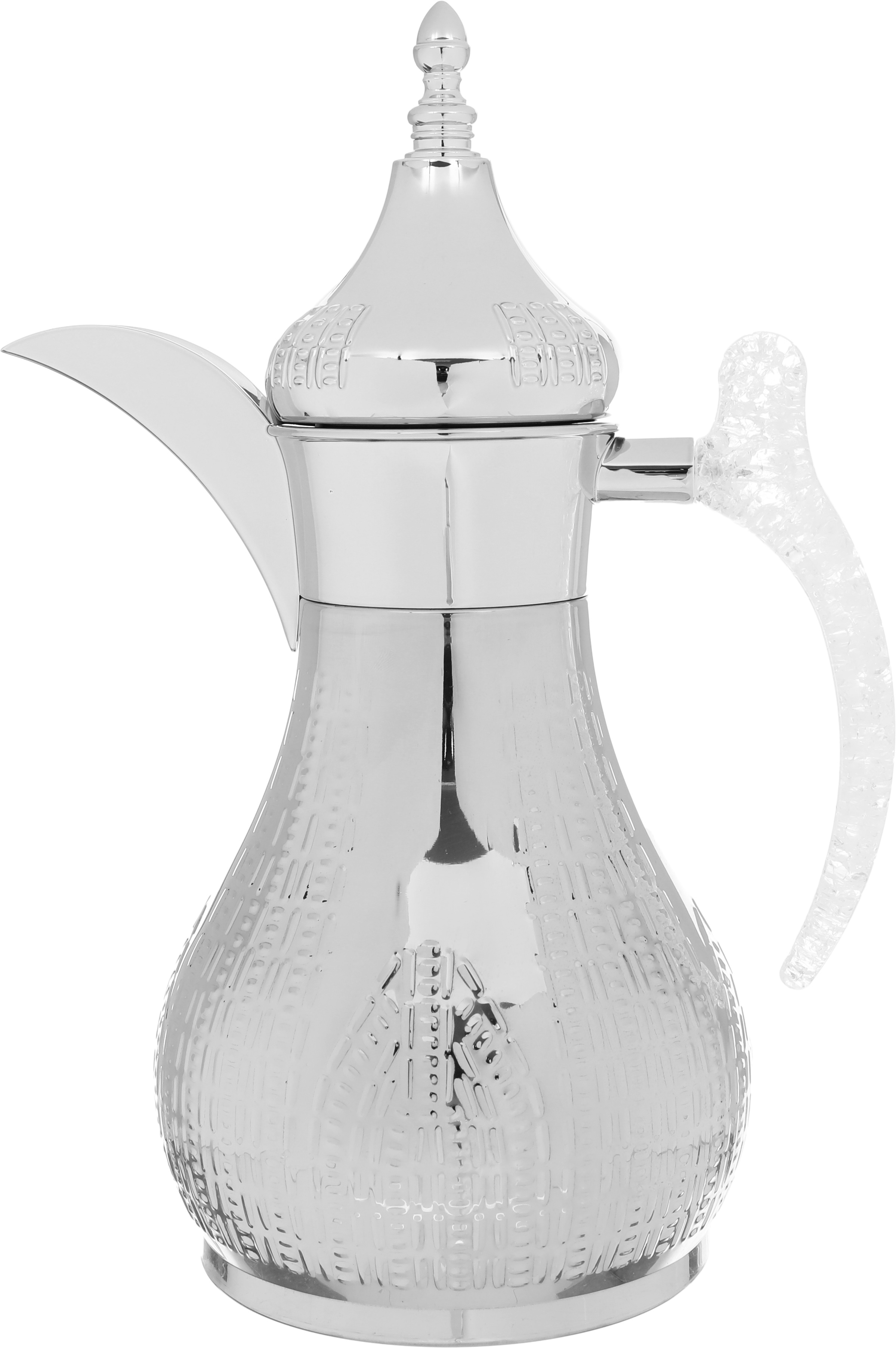 ترمس هيلة السيف غاليري، 1 لتر، يد شفاف، حافظة داخلية استيل، هيكل خارجي استيل - فضي product image