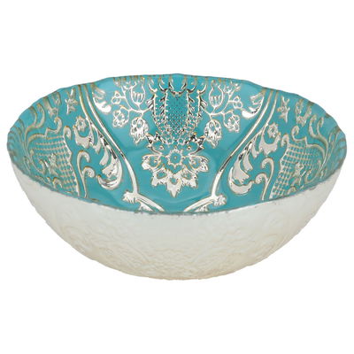 زبدية تقديم زجاج السيف غاليري، 13x13x4.8 سم - تركوازي product image 1