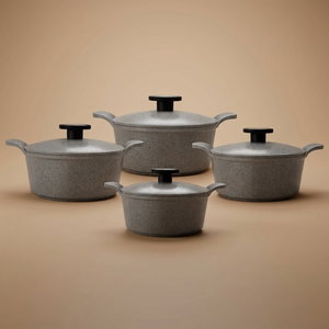 Neoflam Extrema Granite Cookware Set, 8 Pieces - Beige product image