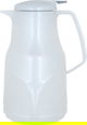 Al-Rhine thermos, 1 liter, compressor, thermal glass inner container, plastic outer shell - white product image 1