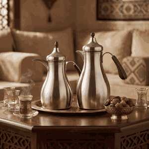 ‫طقم ترامس سما السيف غاليري، 0.7 / 1 لتر، قطعتين، حافظة داخلية زجاج حراري، هيكل خارجي استيل - فضي product image 2