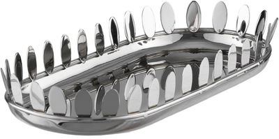 Al Saif Gallery Steel Dessert Plate, 26x13x4 cm - Silver product image 2