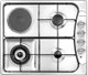 Kelvinator KRBH-GALTESHPPO-164/X Built-in Gas/Electric Tabletop Hob, Stainless Steel, 60x50 cm, 4 Burners - Silver product image 1