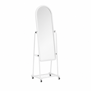 مراية ستاند زجاج، 160×40 سم، ستاند معدن - ابيض product image 2