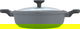Robust Granite and Aluminum Cookware Set with Glass Lid, 9 Pieces - Dark Grey product image 5