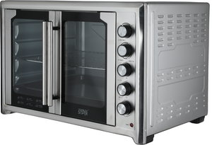 فرن كهربائي وينج ستار، 2800 واط، 100 لتر، مؤقت، درجة حرارة قصوى 250°، 2 صينية، KH-900 - فضي product image 2