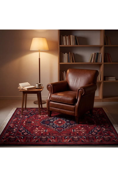 سجادة بوليستر سجادتي، 160×230 سم، نقشة نيسابور - أحمر product image 6
