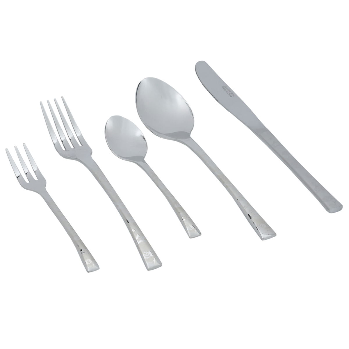Al Saif Gallery steel spoon set, engraved, aluminum case, 72 pieces - silver product image 4