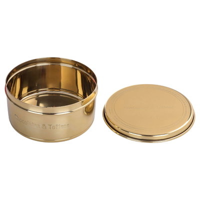 Al Saif Gallery Steel Box, 13X13X7 Cm - Gold product image 3