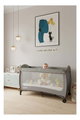 حظيرة لعب اطفال فان مومنت، 125×65 سم، مع ناموسية - رمادي product image 2