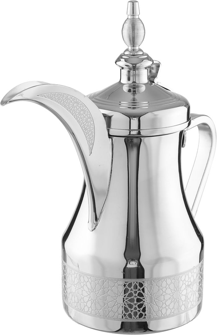 دلة قهوة استيل السيف غاليري، 1.4 لتر، نقش اسلامي - فضي product image 3
