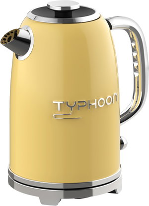 غلاية كهربائية تايفون، 2200 واط، 1.8 لتر، TY-01-001 Y - اصفر فضي product image