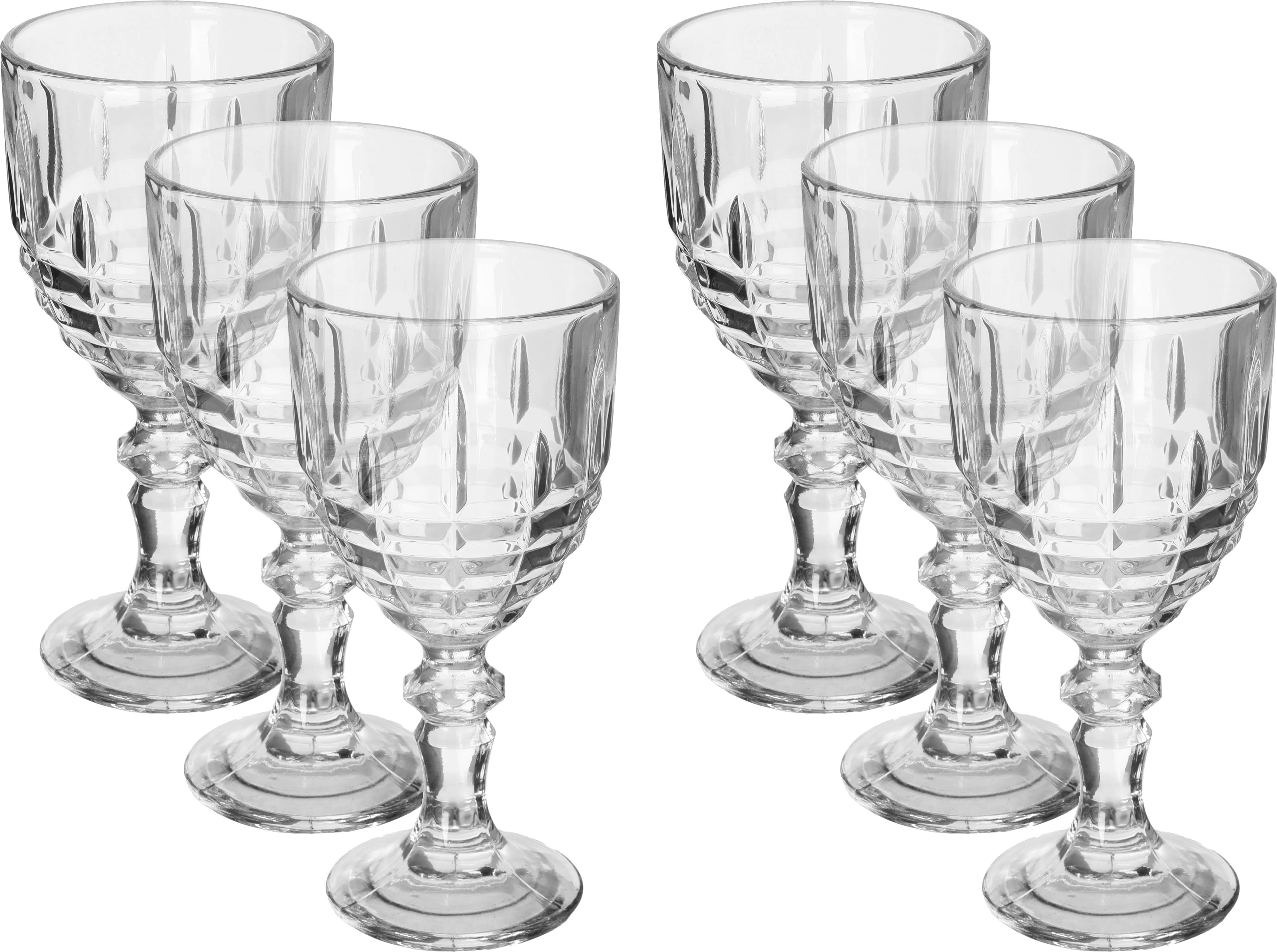 Al Saif Gallery A set of Max glass cups base, 6 pieces - CLEAR product image