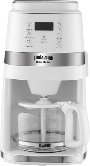 محضر اسبريسو هوم ماستر، 750 واط، 1.5 لتر، شاشة ديجيتال، HM-904 - ابيض product image