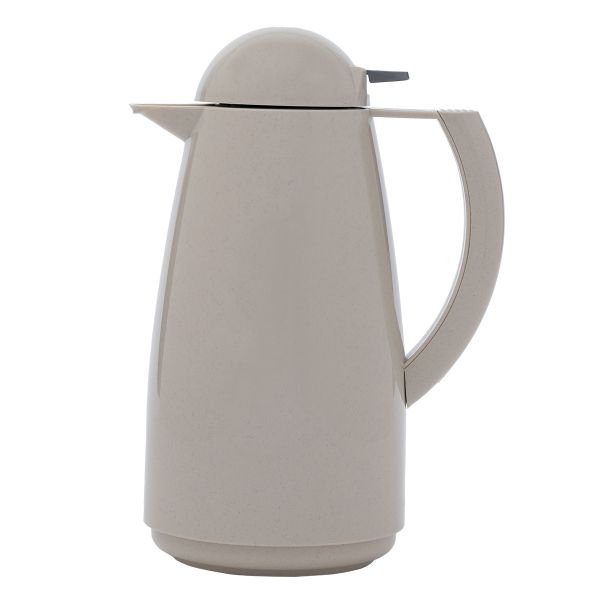 Alrhine Marcotec thermos, 1 liter, compressor, glass inner container, plastic outer shell - brown product image