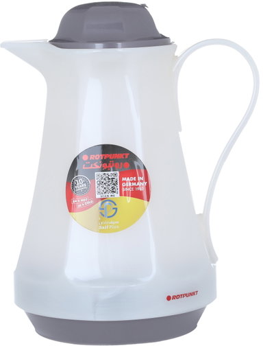 Rotpont thermos, 1 liter, glass inner container, plastic outer shell - white grey product image 3
