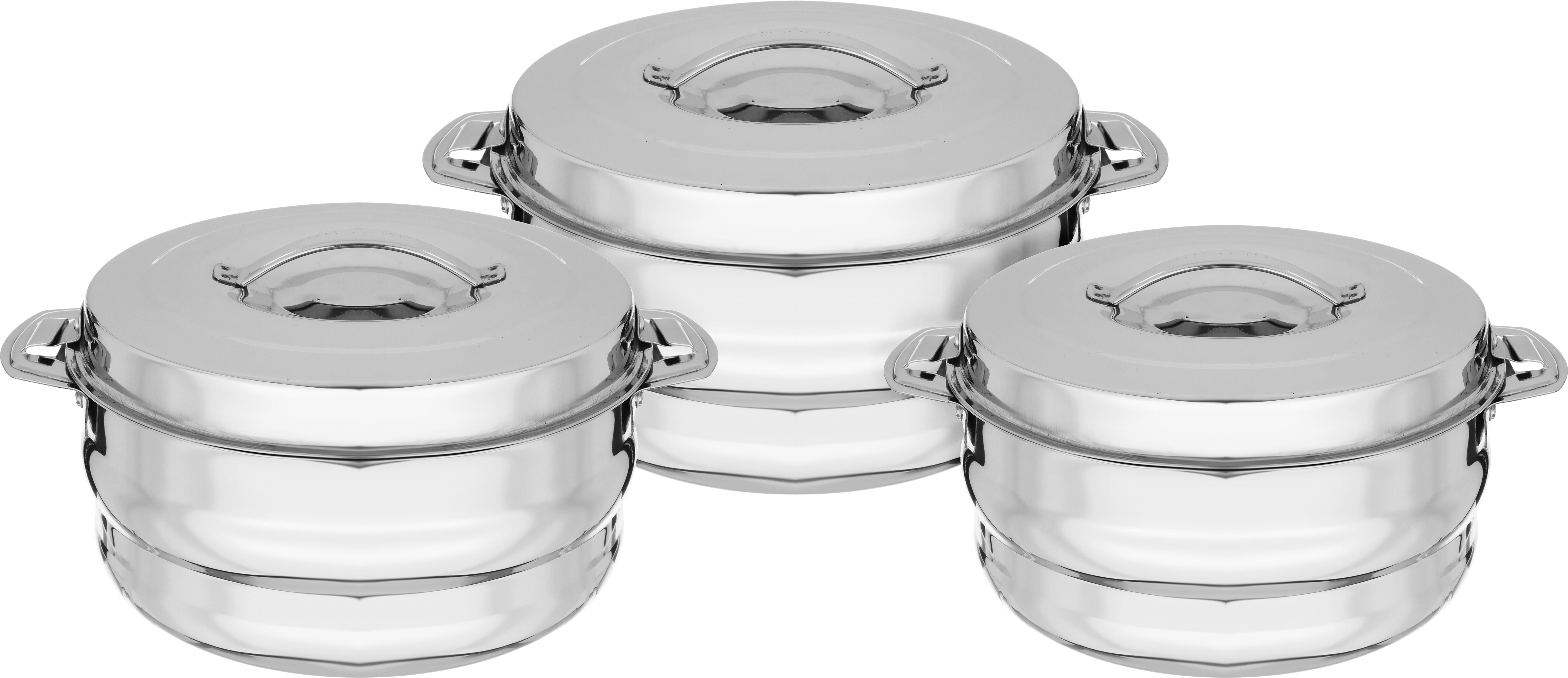 طقم حافظة استيل السيف غاليري، 3 قطع - فضي product image 1