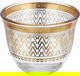 طقم بيالات شاي وقهوة زجاج السيف غاليري، 26 قطعة - ذهبي product image 4