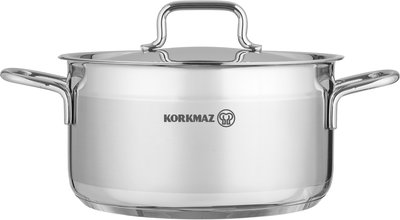 طقم قدور ستانلس استيل كوركماز الفا، 14 قطعة - فضي product image 3