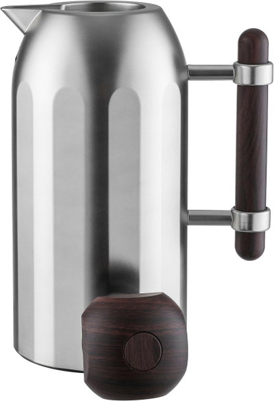Al Saif Gallery Terhab Thermos Set, 21 Pieces, Cups with Saucers, Coffee Cups, Saucers, Wooden Handle - Silver Wood product image 6