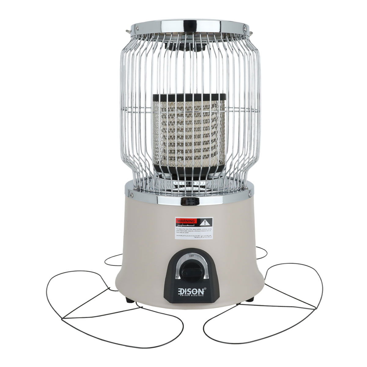دفاية كهربائية إديسون، 2000 واط، 2 مستوي الحرارة - بيج product image 1